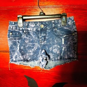 Lovesick Purple Acid Wash Shorts Size 0